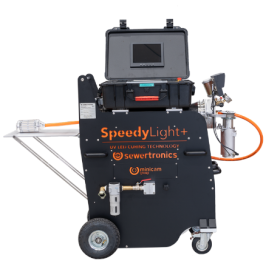 Sewertronics SpeedyLight+ LED vytvrzovací systém pro sanaci kanalizace, Ø 50-600 mm, max. 100m Sewertronics SpeedyLight+ LED vytvrzovací systém pro sanaci kanalizace, Ø 50-600 mm, max. 100m